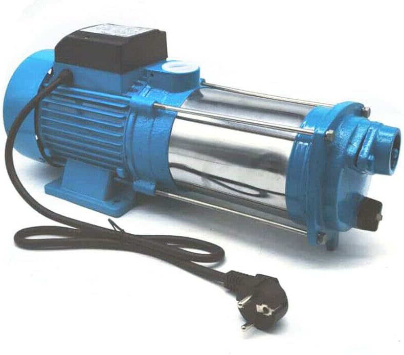 Gartenpumpe Kreiselpumpe 2200W 5-stufige Zentrifugalpumpe 4000L/ h; Max. Förderhöhe: 100 m; Max. Dru