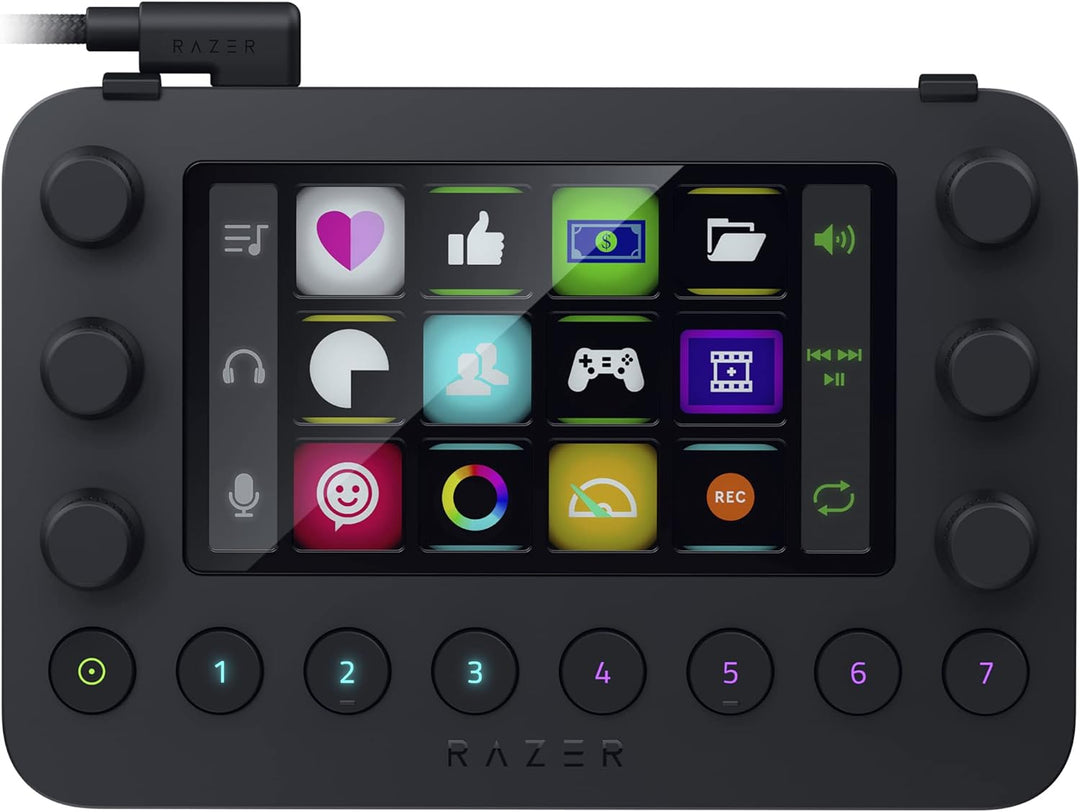 Razer Stream Controller - All-in-One-Deck für Streaming und Content-Erstellung (12 Haptisch Schaltba
