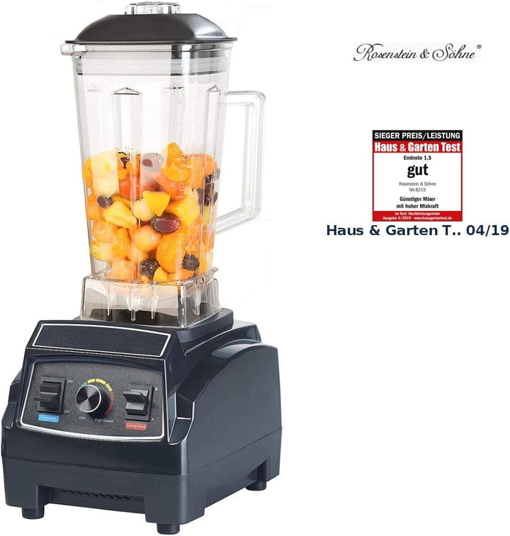 Rosenstein & Söhne Blender: Profi-Retro-Standmixer, 1.500 W, 2 l, BPA-frei, bis 28.000 U/Min. (Hochl