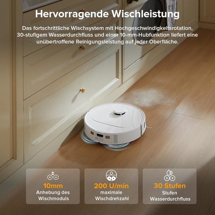 roborock Qrevo Serie Saugroboter mit Wischfunktion, 8000Pa Saugkraft(verbessert von Qrevo S), Anti-V