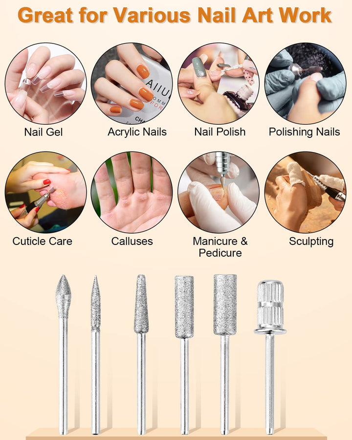 Nagelfräser 35000 U/Min Elektrische Nagelfeile für Gelnägel Maniküre Pediküre Set Professionelle Nai