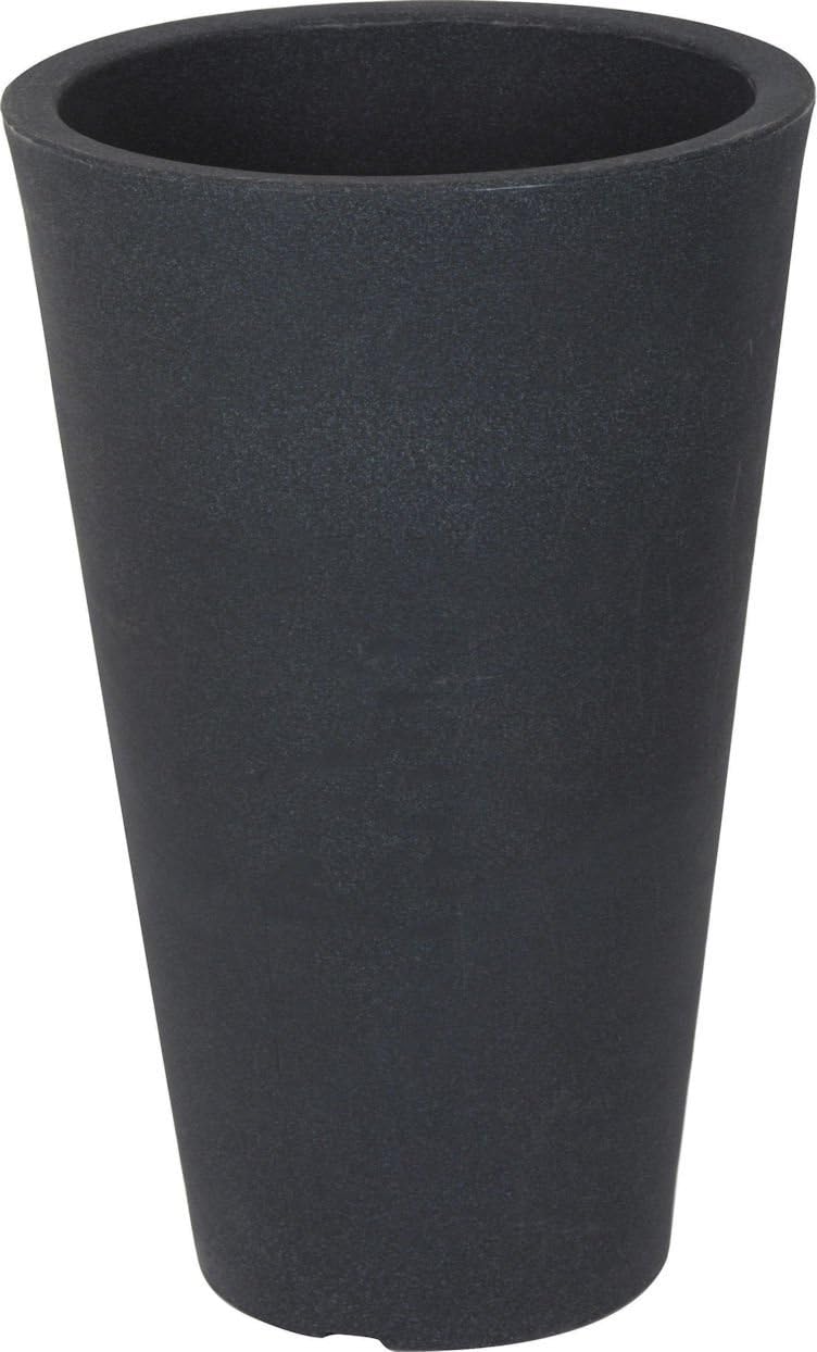 Spetebo XXL Pflanzsäule anthrazit konisch - 70x40 cm - Kunststoff Blumenkübel Pflanzkübel Blumentopf