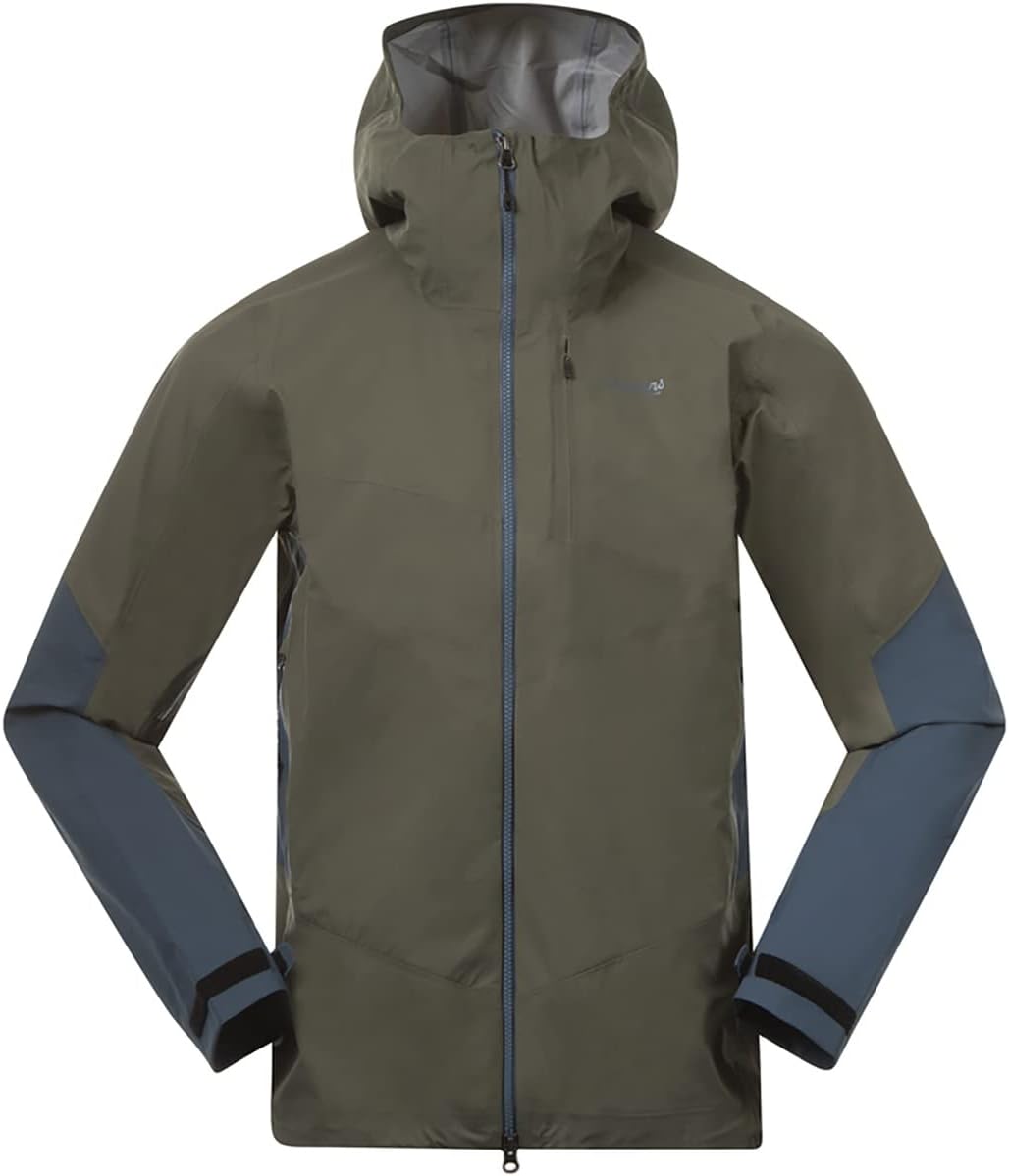 Bergans Rabot V2 3L Jacket Green Mud / Orion Blue S, Green Mud / Orion Blue S