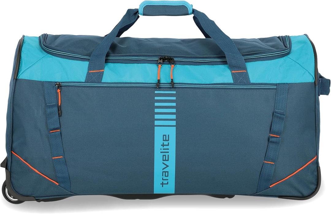 travelite 2-Rad Trolley Grösse L, Gepäck Serie BASICS ACTIVE: Weichgepäck Reisetasche mit Rollen im