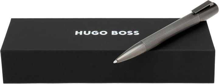 Hugo Boss HSY6034 Kugelschreiber Pure Matte Dark Chrome, 1 Stück (1er Pack) Kugelschreiber Dunkel Ch