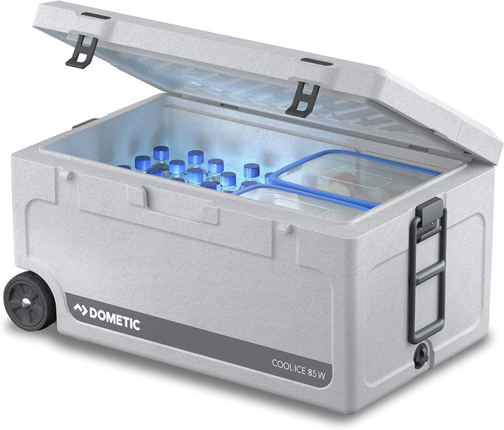 DOMETIC Cool-Ice CI 85W, tragbare Passiv-Kühlbox / Eisbox mit Rollen und Griff, 86 Liter, für Auto,