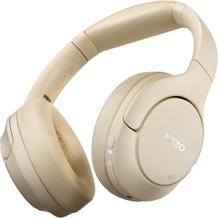 TOZO HT2 Kabelloser Bluetooth Kopfhörer Over-Ear mit Hybrid Active Noise Cancelling, 56 Stdn. Spielz
