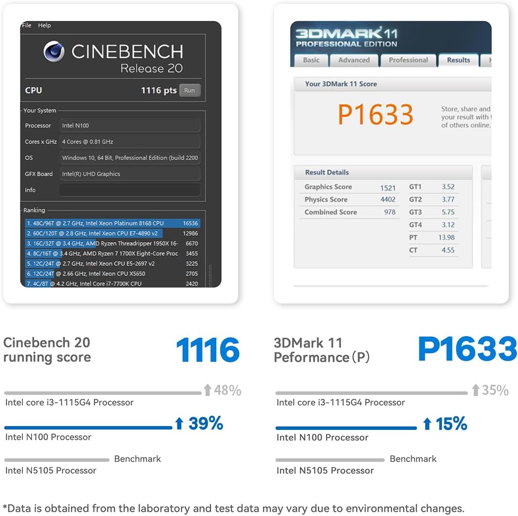 Beelink Mini PC, EQ12 Intel 12th Gen N100(bis zu 3.4GHz) 4C/4T, Mini Computer 16GB DDR5 RAM 500GB SS