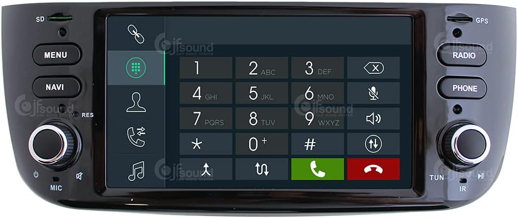 Costum fit Autoradio für Punto Evo Android GPS Bluetooth WiFi Dab USB Full HD Touchscreen Display 6.