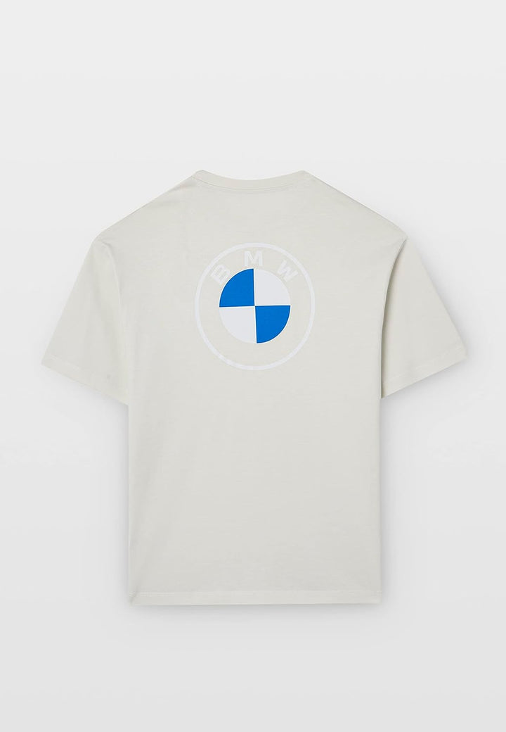 BMW Logo M Motorsport T-Shirt Kinder Shirt Jungen + Einkaufschip (140) 140 Hellgrau, 140 Hellgrau