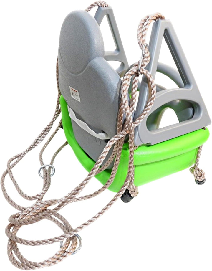 Loggyland Mitwachsender Babyschaukelsitz 3in1 von 3 bis 12 Jahre I Kleinkind I mitwachsend I grau ap