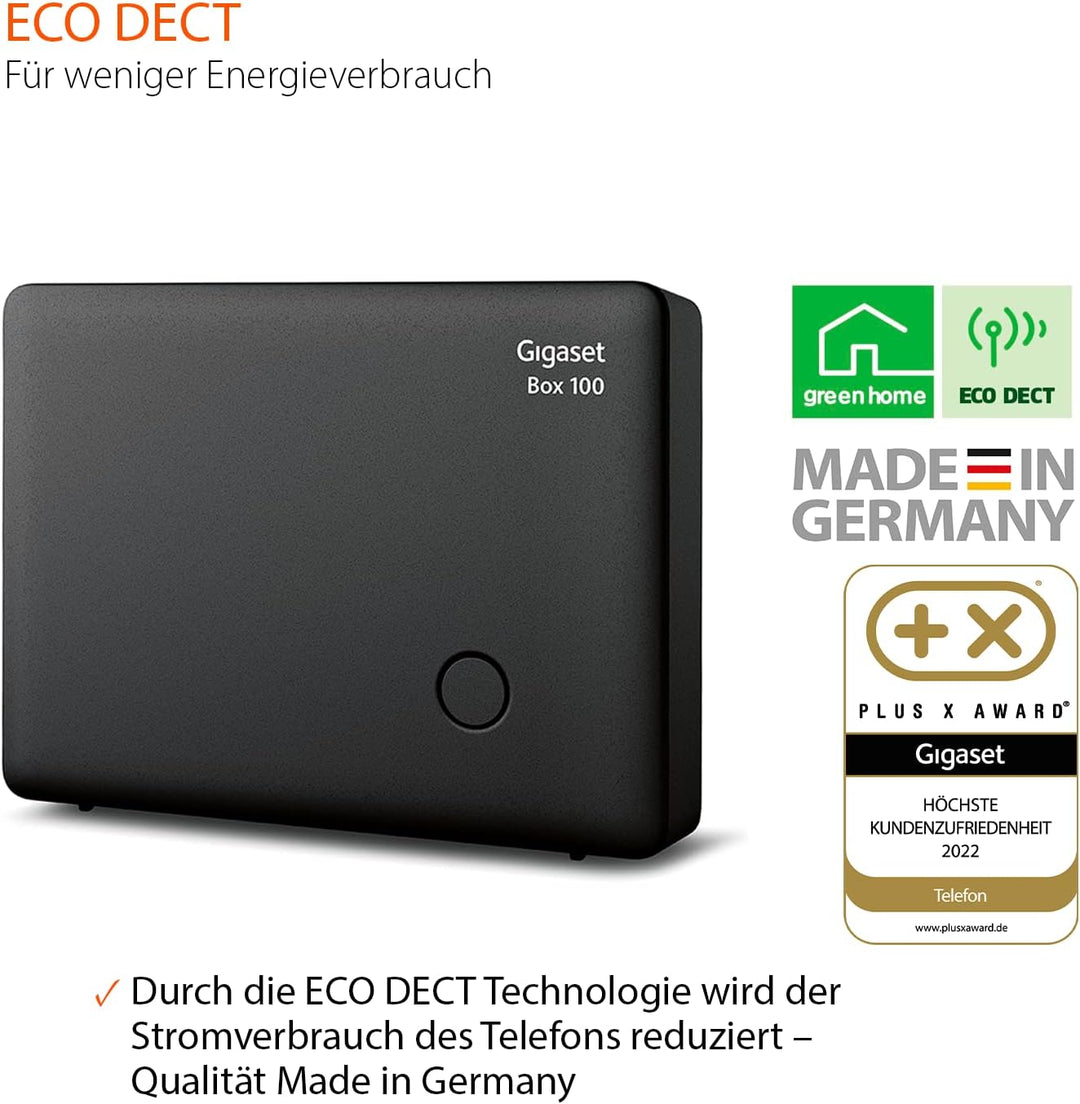 Gigaset Box 100 - DECT-Basis-Station für Ihr eigenes Kommunikationssystem mit unterstützt bis zu 6 M