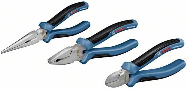 Bosch Professional Handwerkzeug-Set, 13-teilig (inkl. 2x Zange, 1x Cutter, 1x Massband, 1x 25-cm-Was