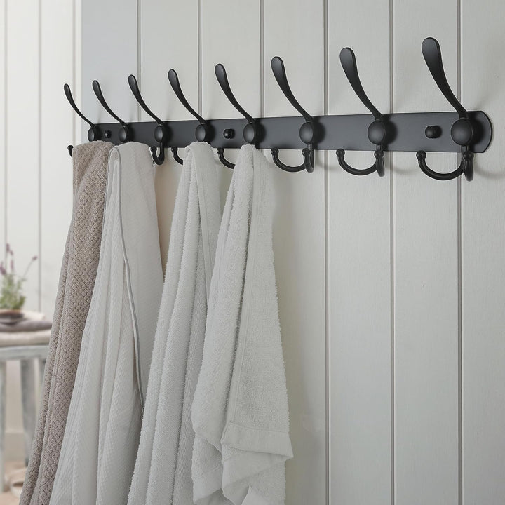 Dseap Garderobenleiste mit 8 haken, schwerlast 74cm Lang garderobenhaken, edelstahl wandgarderobe, k