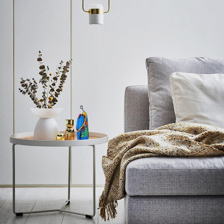 Statuen und Skulpturen Abstrakter Yoga-Kunst Frau, kreative Vollfarb-Ölgemälde-Kunst-Frauenstatue, M