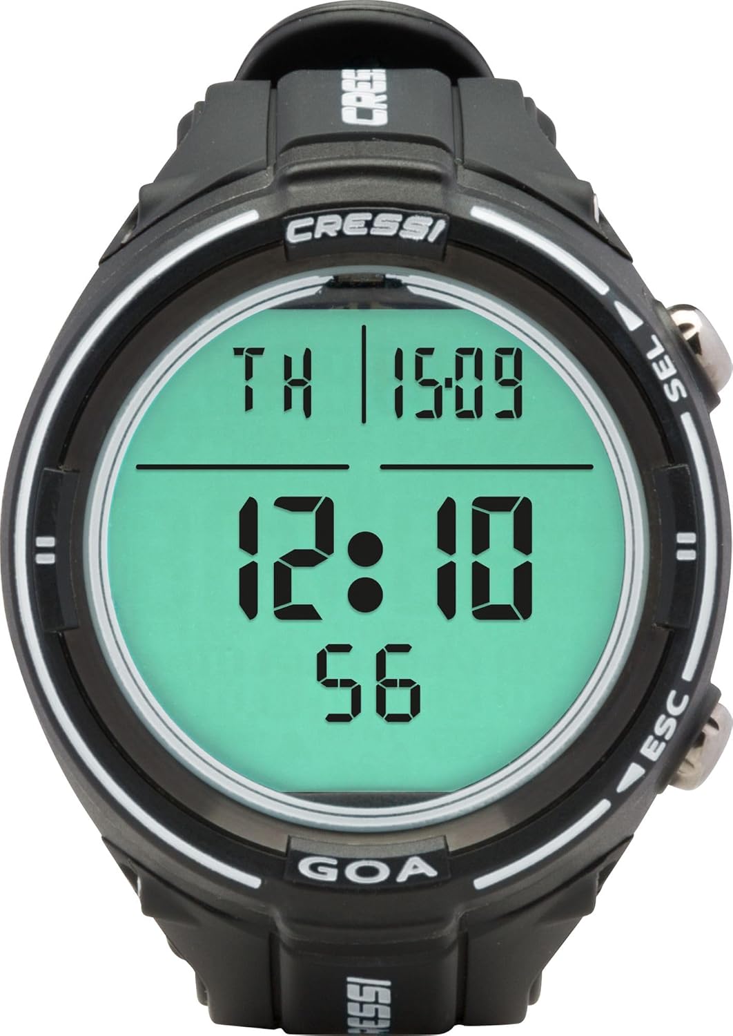Cressi Goa - Tauchcomputer - Dual Mix - Algorithmus RGBM von Cressi - WEEE NR. DE 13961704 Schwarz/W