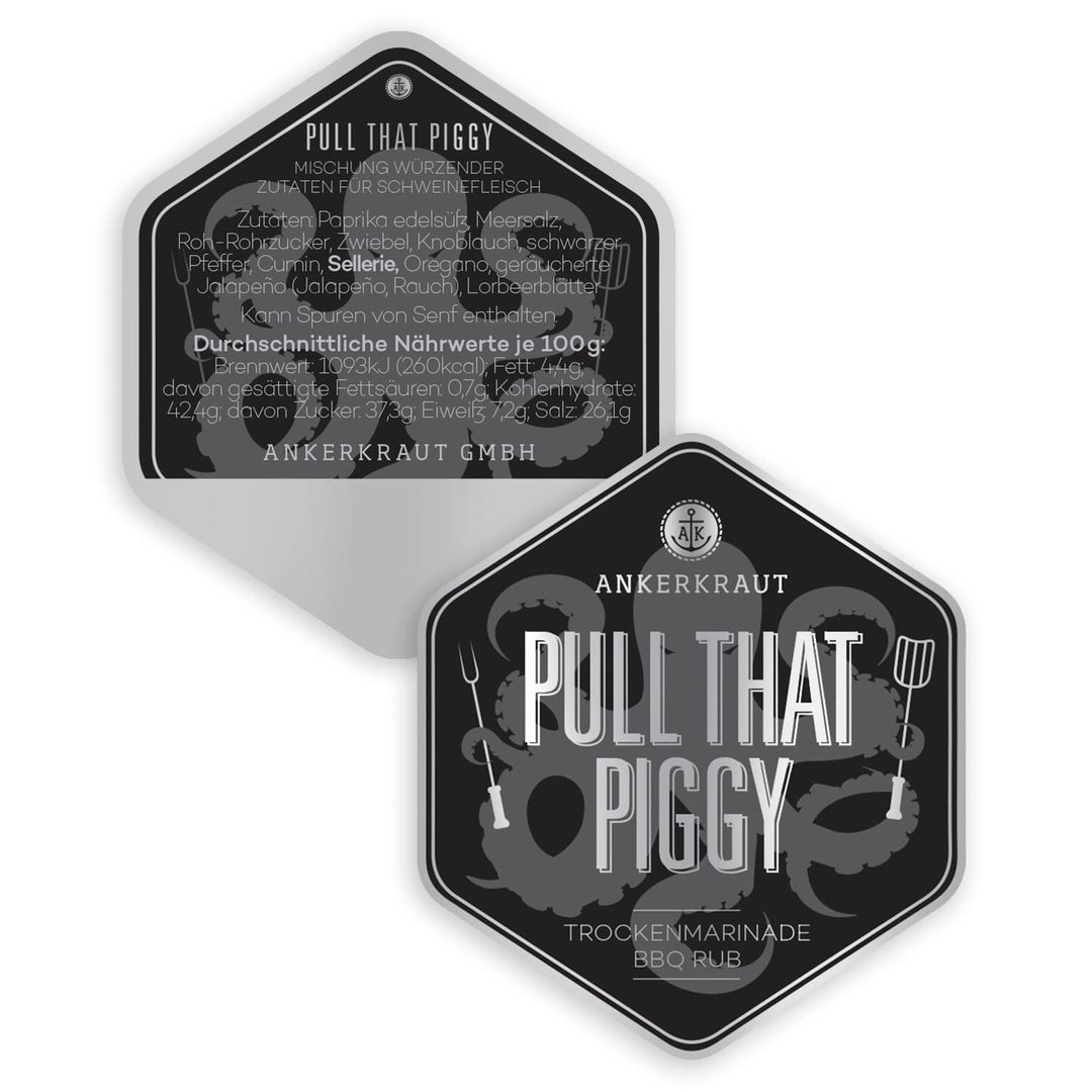 Ankerkraut Pull that Piggy, Pulled Pork BBQ-Rub, Gewürzmischung zum Grillen, 750g im Beutel 750g XXL