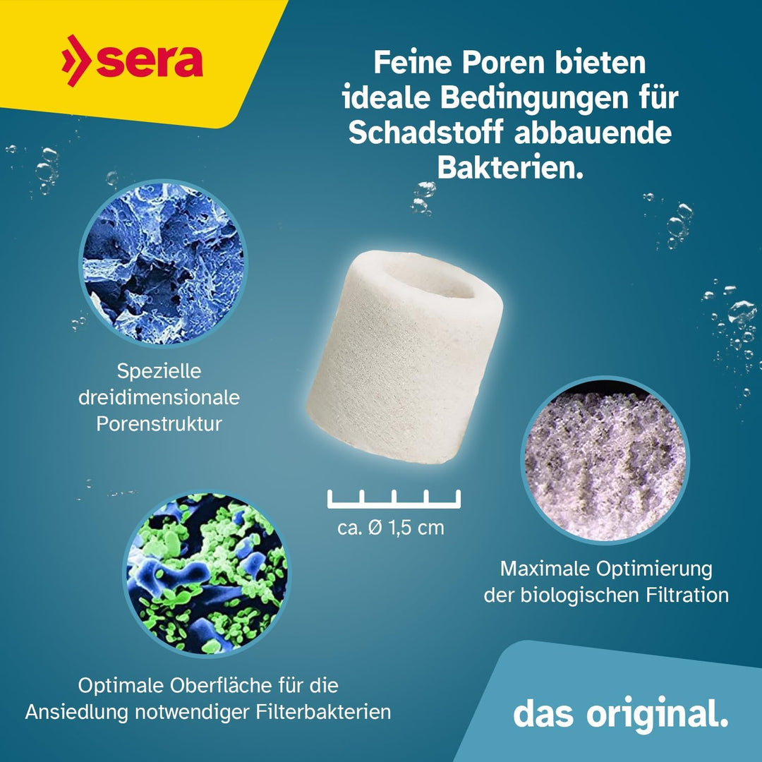 sera siporax Aquarium Filtermaterial 2,9 kg | Maximale Optimierung der biologischen Filterung | Bio-