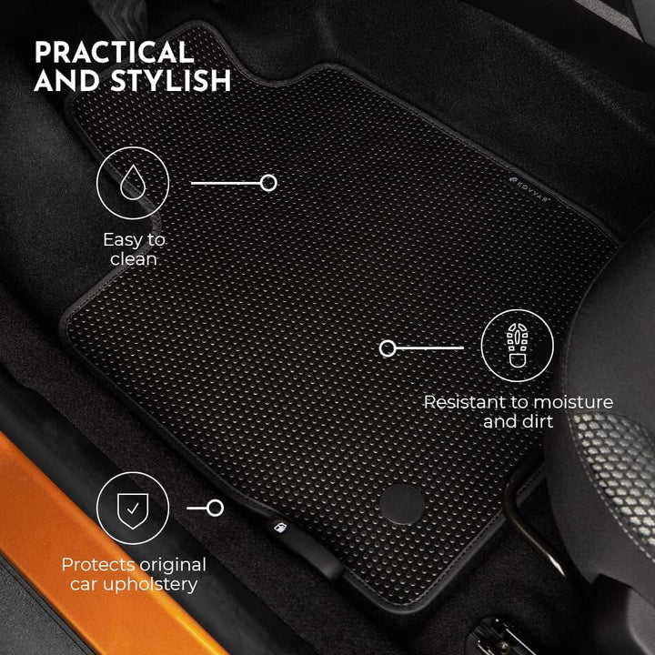 Kovvar DuoGrip Gummi Fussmatten passend für Renault Master | 2010-2024 | Ausführung: Wohnmobil | 1-t