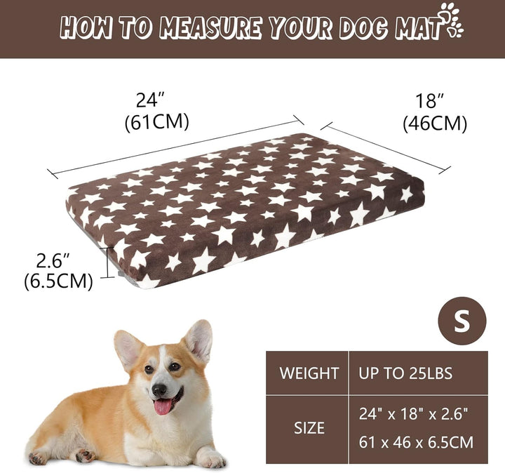 VANKEAN Hundebett Wasserdicht Hundekissen Waschbar mit Abnehmbarer Innenfutter Sommer und Winter, Fl