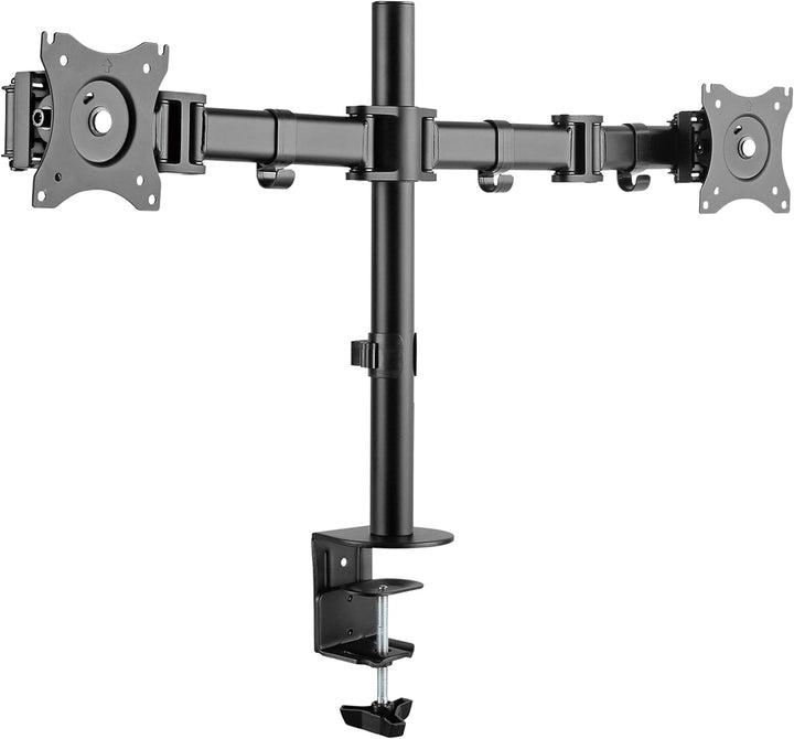 HALTERUNGSPROFI Dual 2 Fach Tischhalterung für LED und LCD Monitore bis 27 Zoll VESA 75x75 100x100 O