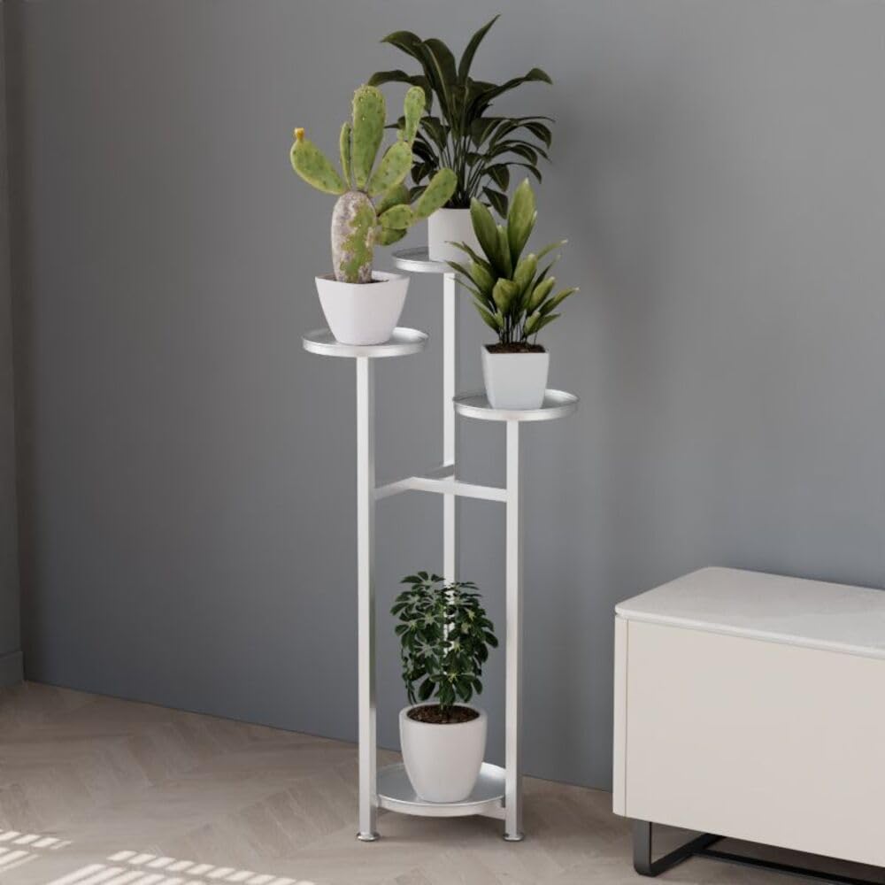 Pflanzenständer 100cm, Metall Blumenständer, 4-stufiger Metall Pflanze – techstudio.ch