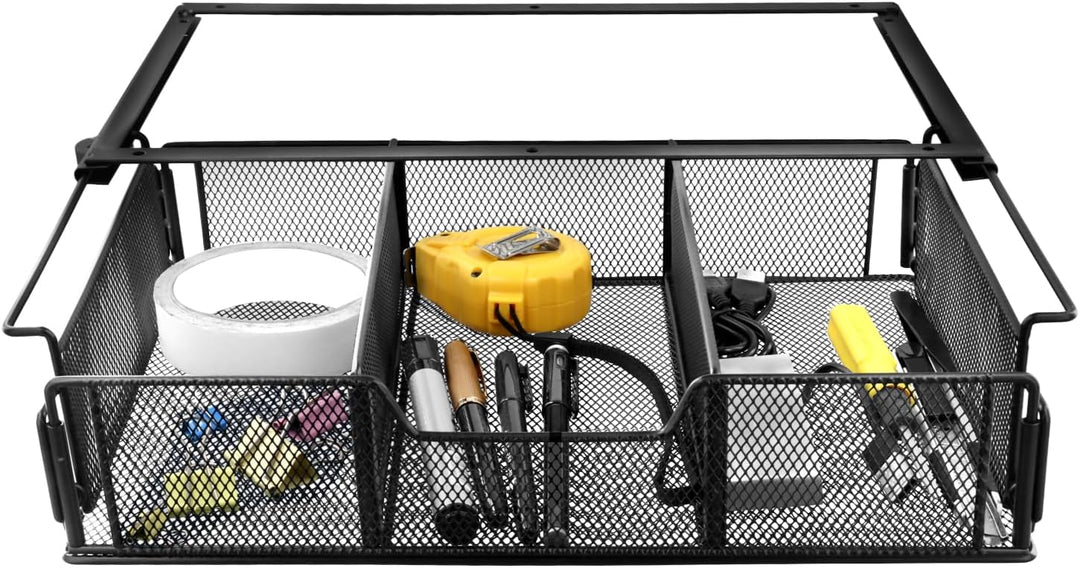 QWORK® schublade unter schreibtisch, Schubladen Organizer für Schreibtisch & Schminktisch, Versteckt