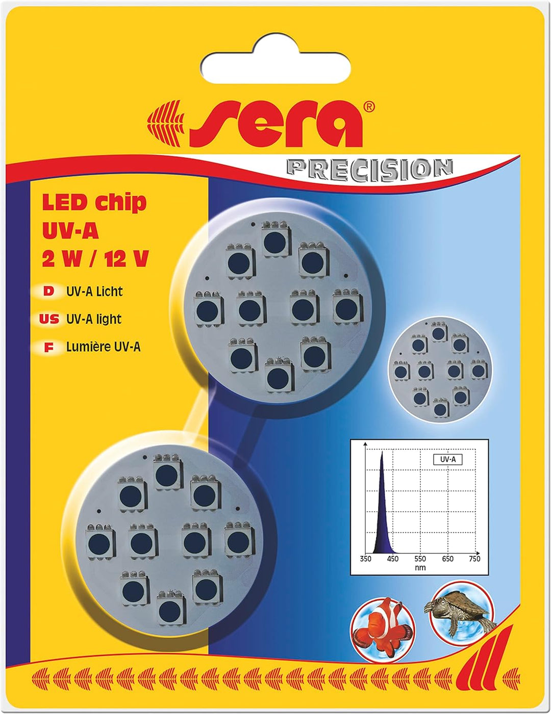 sera LED chip UV-A - Reines UV-A Licht zur Steigerung der Fluoreszenz.