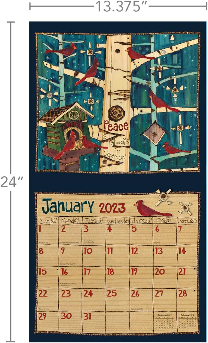 LANG Wandkalender 2023 von Painted Peace, 2023