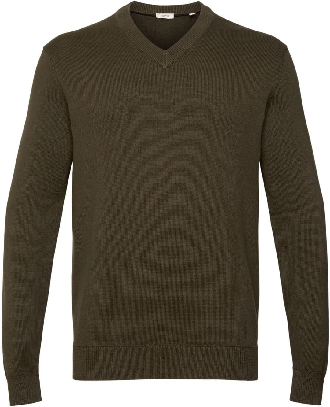 ESPRIT Herren Pullover M 355/Dark Khaki, M 355/Dark Khaki