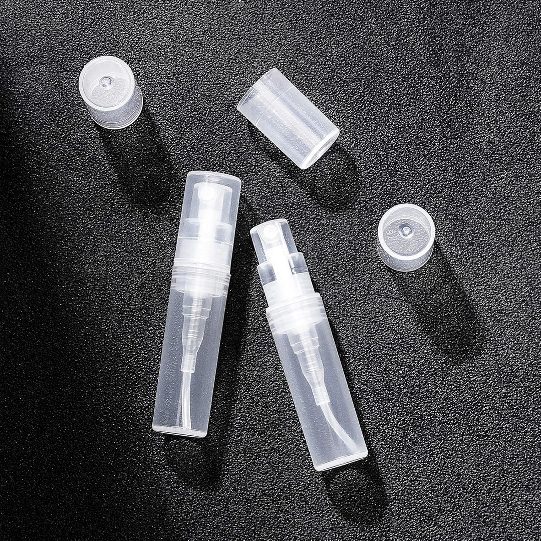 BENECREAT 80PCS 2ml Mini Sprühflaschen Durchsichtiger, leerer Parfümzerstäuber aus klarem Kunststoff