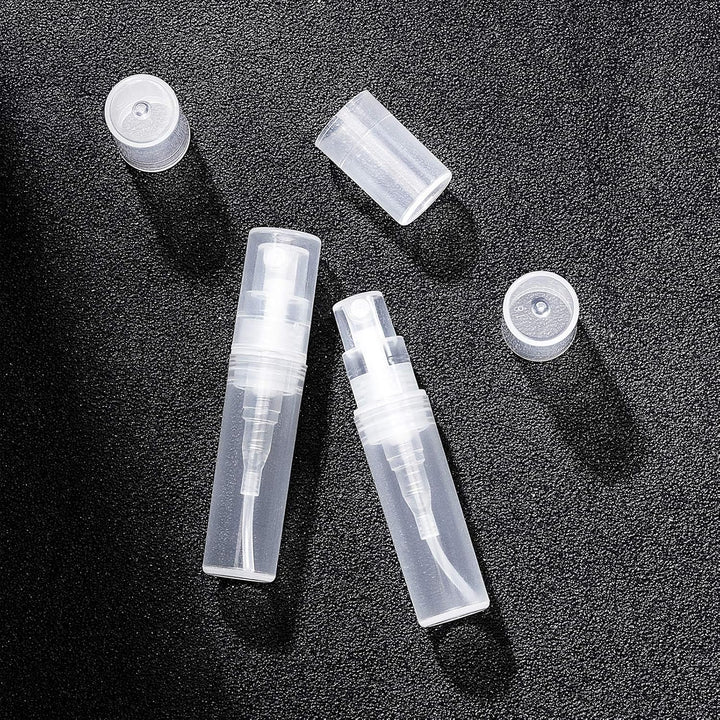BENECREAT 80PCS 2ml Mini Sprühflaschen Durchsichtiger, leerer Parfümzerstäuber aus klarem Kunststoff