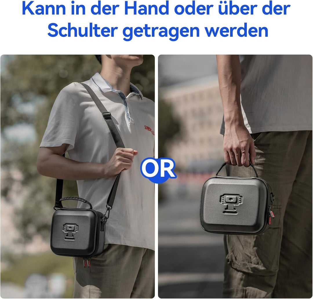 DJI Osmo Pocket 3 Zubehör, Tasche + Objektivschutz + Displayschutzfolie, Tragbarer Aufbewahrungs Kof