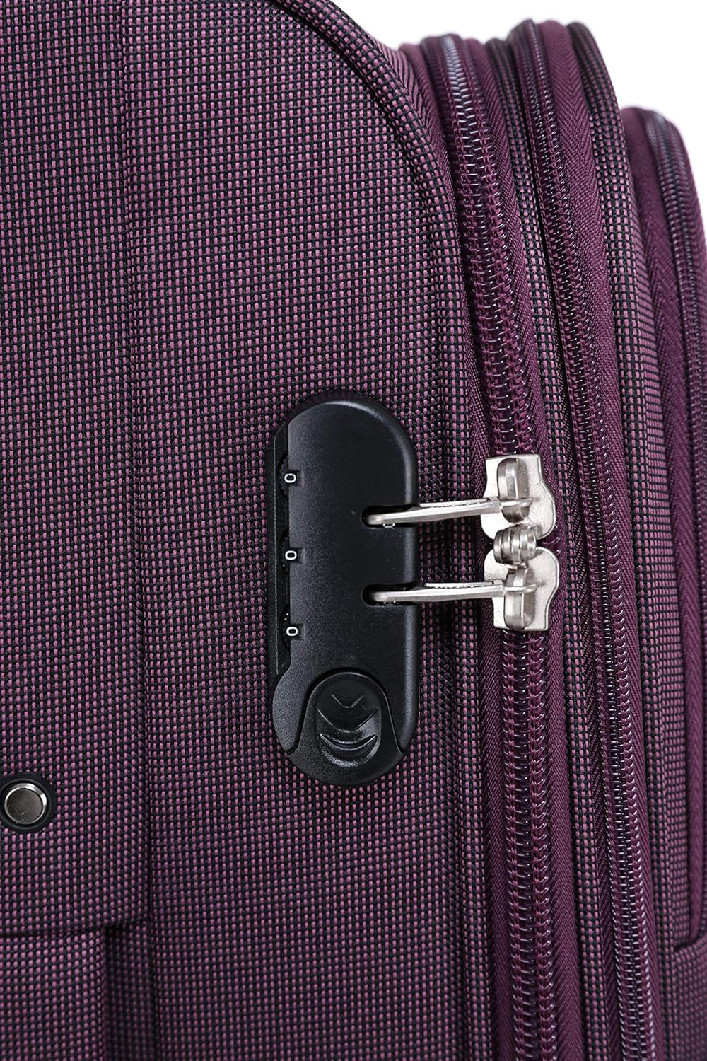 BEIBYE Kofferset Trolley Gepäckset Stoff Dehnungsfuge Koffer Reisekoffer (Lila) Violett, Violett