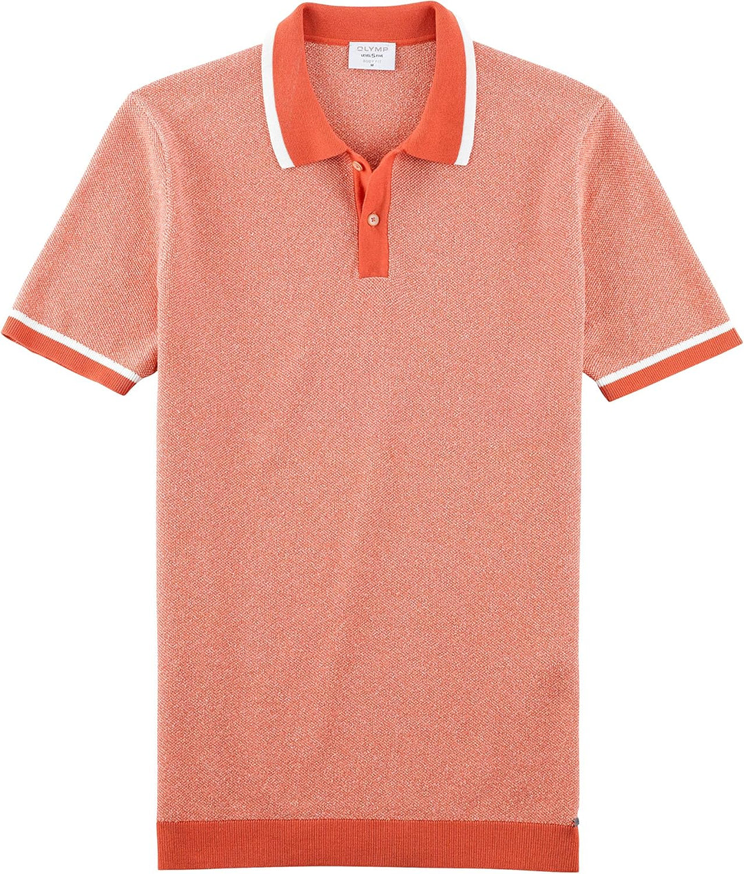 OLYMP Herren Polo-Shirt Kurzarm Level Five Strick,Uni,Body fit,Polo-Kragen L Rot 35, L Rot 35