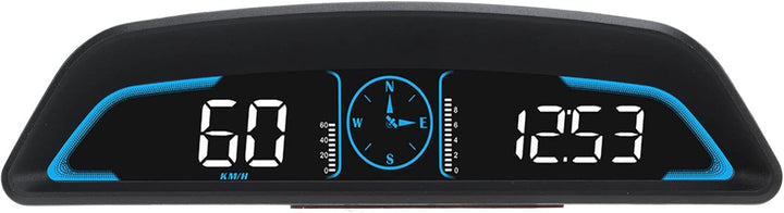 Universal-Auto-HUD-Display, Digitaler GPS-Tachometer mit Geschwindigkeitsalarm, Automatische Helligk
