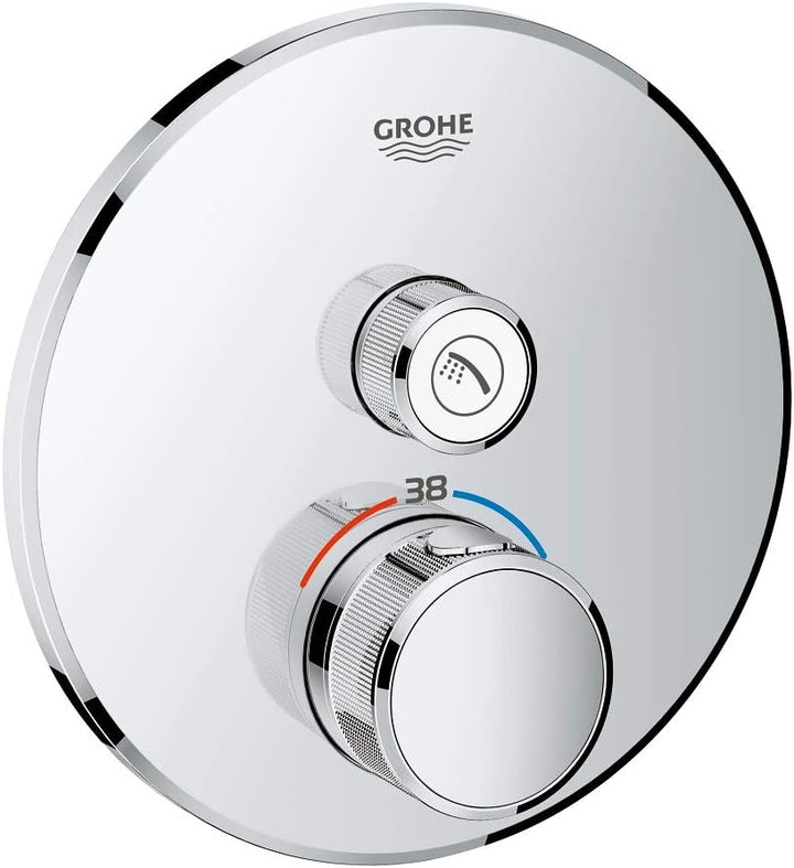 GROHE Grohtherm SmartControl | Brause- & Duschsystem - Thermostat mit einem Absperrventil | chrom |