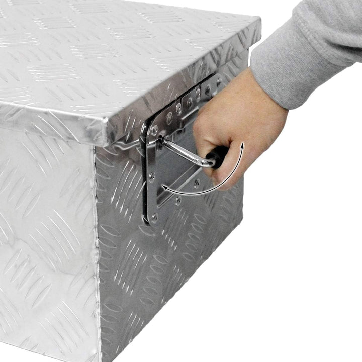 ECD Germany Alu Werkzeugkasten 73 x 24 x 32 cm - abschliessbar - Werkzeugkoffer Werkzeugkiste Werkze