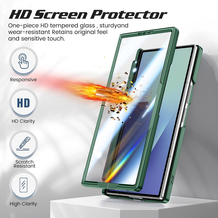 Doeshine für Samsung Galaxy Z Fold 7 Hülle mit Displayschutzfolie & Kameraschutz, Ganzkörper Robuste