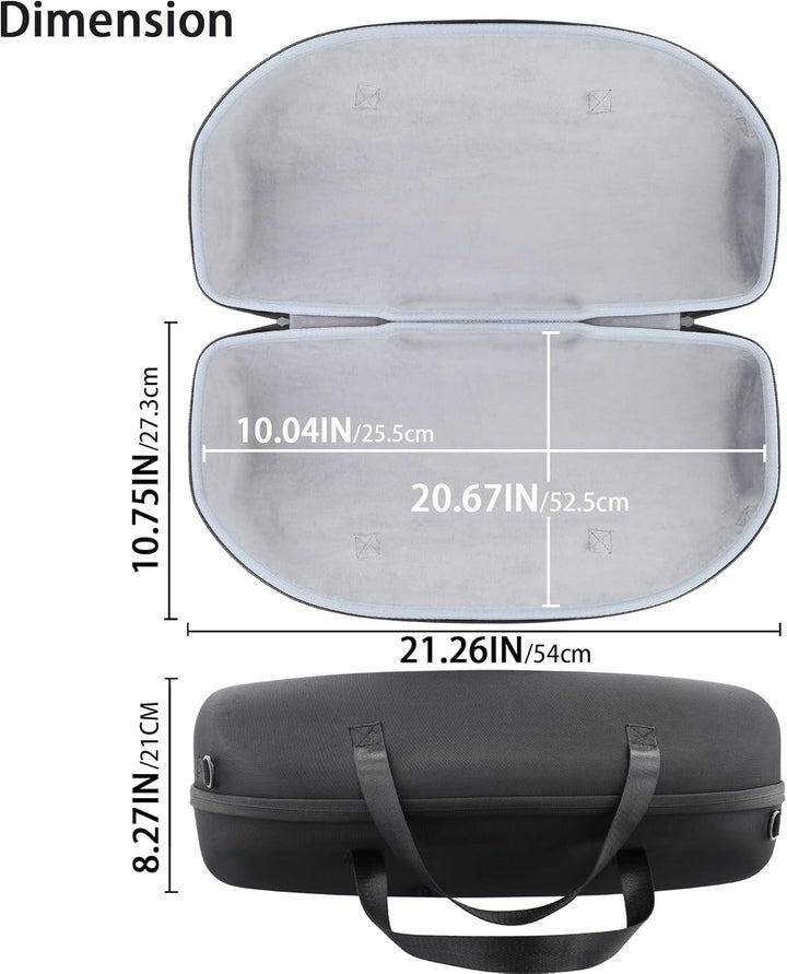 co2CREA Hart Tragetasche mit Mini Zubehörtasche und Schultergurt Für JBL Boombox 3 /Boombox 3 WiFi/B