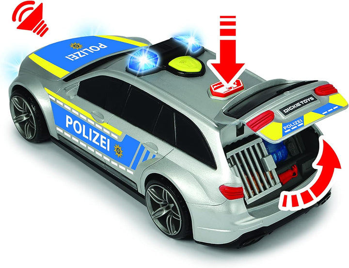 Dickie 203716018026 SOS Mercedes-AMG E43 Polizeiauto, 30 cm, polnische Ausführung, ab 3 Jahren