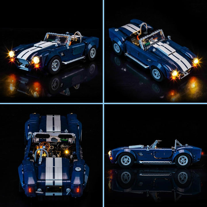 LocoLee Licht Set Kompatibel mit Lego 10357 Shelby Cobra 427 S/C (Kein - Lego-Set) Dekorative Beleuc