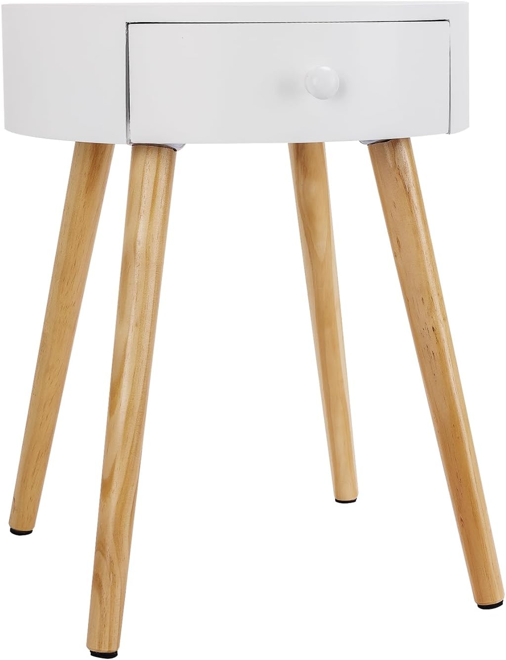 WOLTU Nachttisch 2er Set Nachtkommode Nachtschrank Beistelltisch Sofatisch, mit Schublade, mit Beine