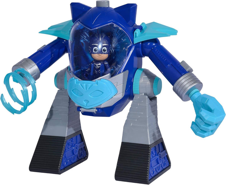 Simba 109402463 PJ Masks Turbo Roboter Catboy, mit Licht, mit Kanone, 23cm, PJ Masks Turbo Roboter C
