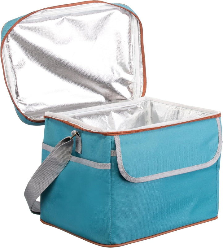 Brandsseller Kühltasche 19 Liter ca. 35 cm x 23 cm x 24 cm Faltbare Kühlbox Thermo-Shopper Strandtas