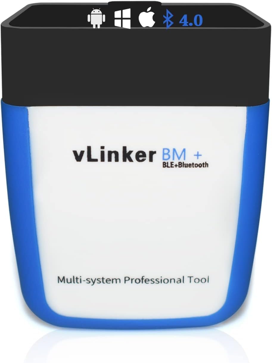 vLinker BM+ OBD2 Bluetooth Diagnose Scan Tool, OBDII Autoscanner für iOS, Android, und Windows - Gem
