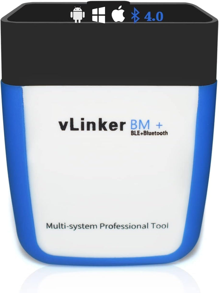 vLinker BM+ OBD2 Bluetooth Diagnose Scan Tool, OBDII Autoscanner für iOS, Android, und Windows - Gem