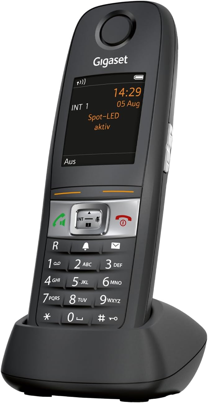 Gigaset E630HX – DECT-Mobilteil mit Ladeschale – Schnurloses Telefon für Router und DECT-Basis - Fri