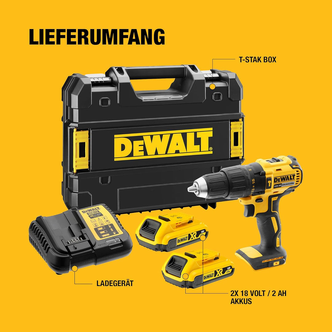 DEWALT DCD778D2T-QW 1 1, 18 V 1 2_pollice 1/2_pollice Schwarz, 1/2_pollice Schwarz