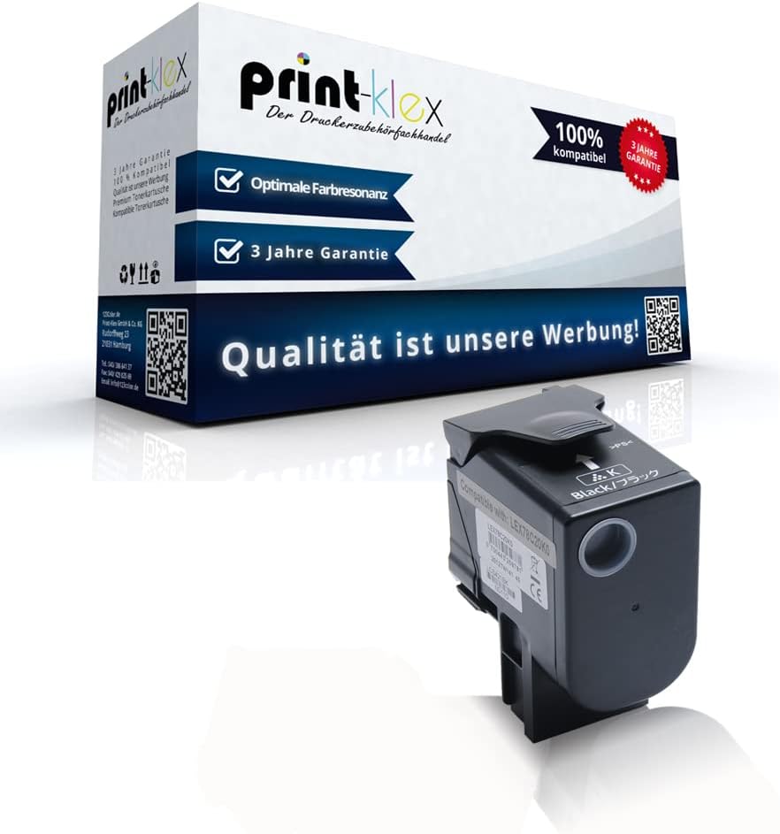 Print-Klex Austausch XXL Tonerkartusche kompatibel für Lexmark C 2325 Series C 2325 dw C 2425 Series